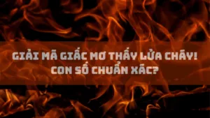 giải mã giấc mơ thấy lửa cháy. con số chuẩn xác nhất